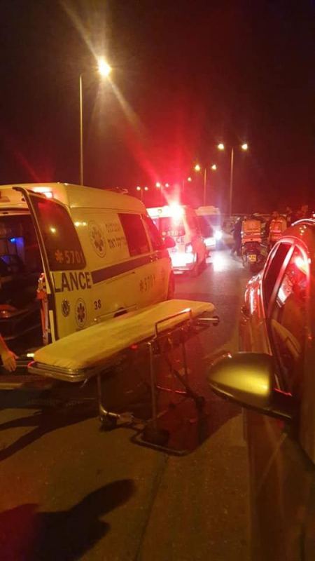 اصابة بحادث طرق قرب الطيبة